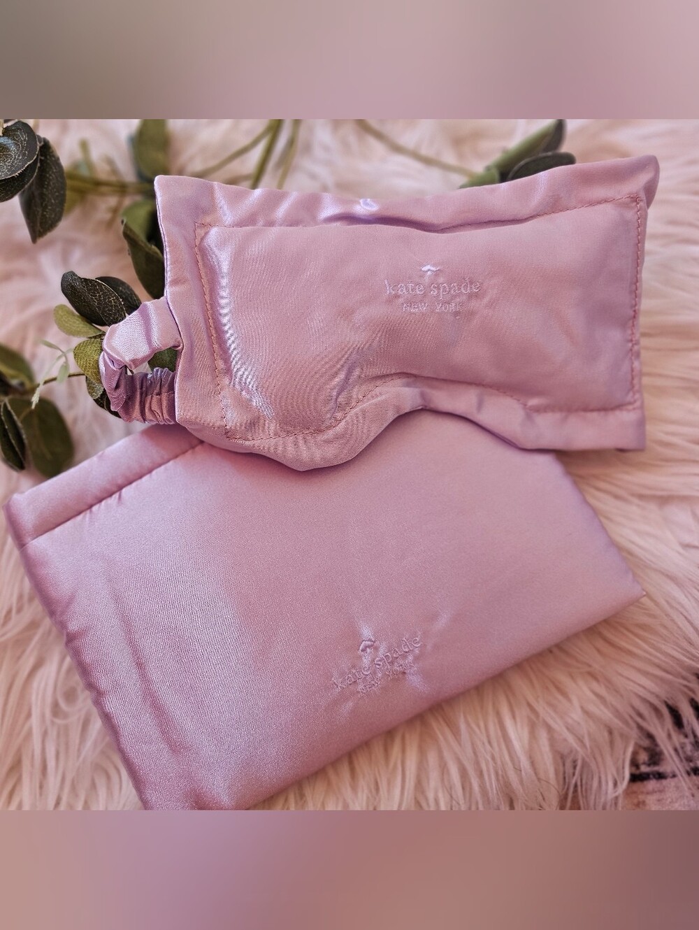 Kate Spade Silk Pouch+ Sleeping Mask